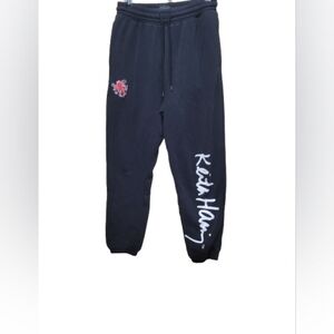 H&M Keith Haring Joggers Sweat Pants Mens Small Blk
